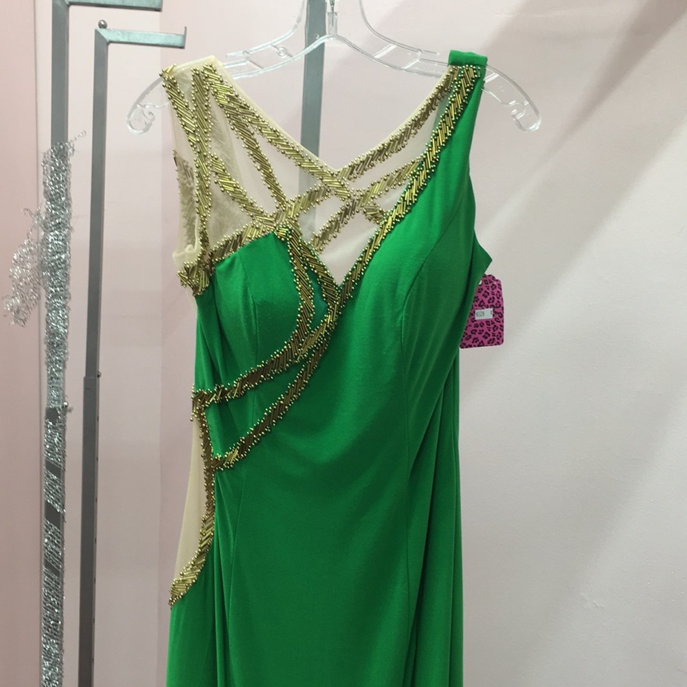 NWT GREEN AND GOLD DRESS